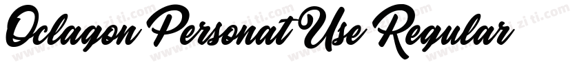 Oclagon Personat Use Regular字体转换